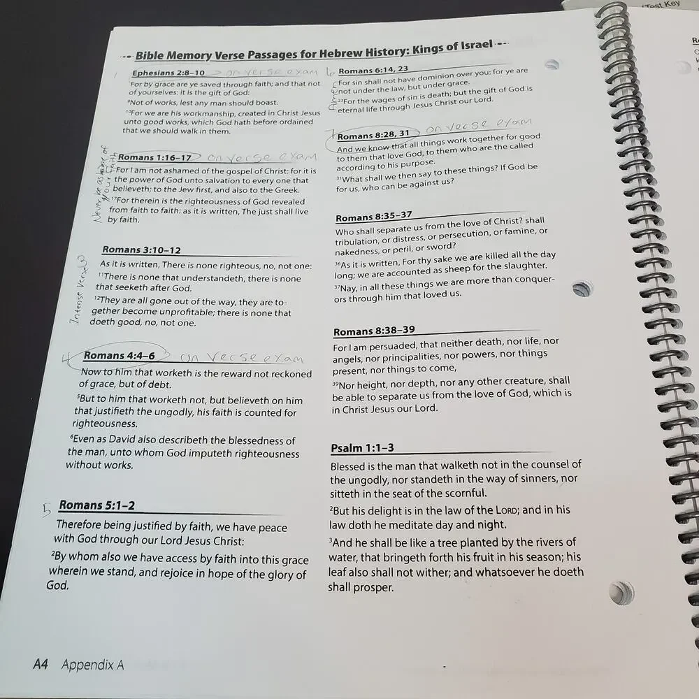Abeka Kings Of Israel Video Manual, Quiz And Test Key Homeschool MISSING PG